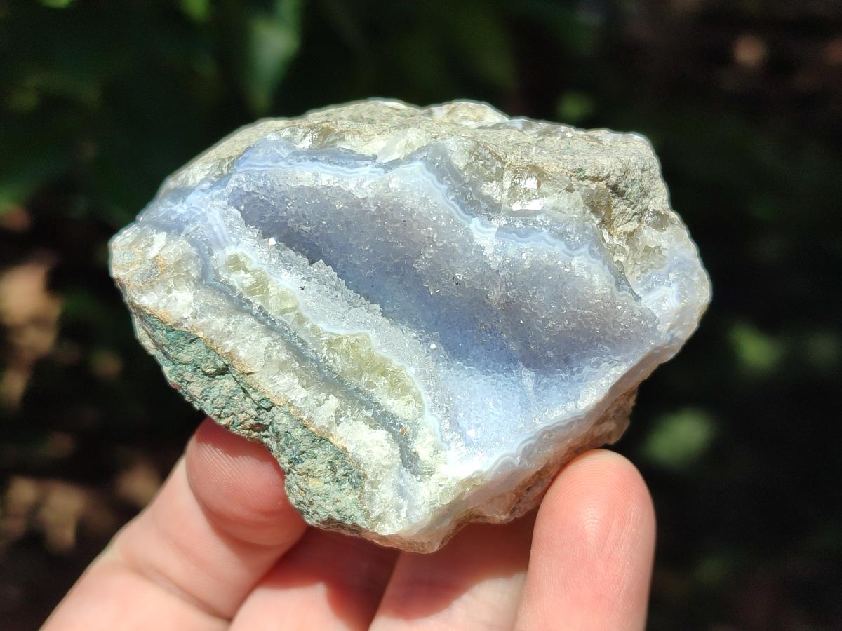 Natural Blue Lace Agate Geode Specimens x 12 From Nsanje, Malawi - Toprock Gemstones and Minerals 