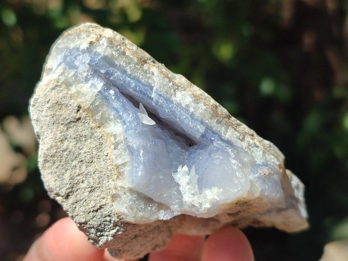 Natural Blue Lace Agate Geode Specimens x 12 From Nsanje, Malawi - Toprock Gemstones and Minerals 