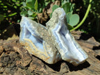 Natural Blue Lace Agate Geode Specimens x 12 From Nsanje, Malawi - Toprock Gemstones and Minerals 