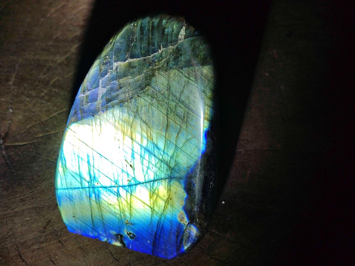 Polished Labradorite Standing Free Forms x 2 From Madagascar - Toprock Gemstones and Minerals 