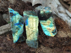 Polished One Side Labradorite Display Pieces x 35 From Madagascar - Toprock Gemstones and Minerals 