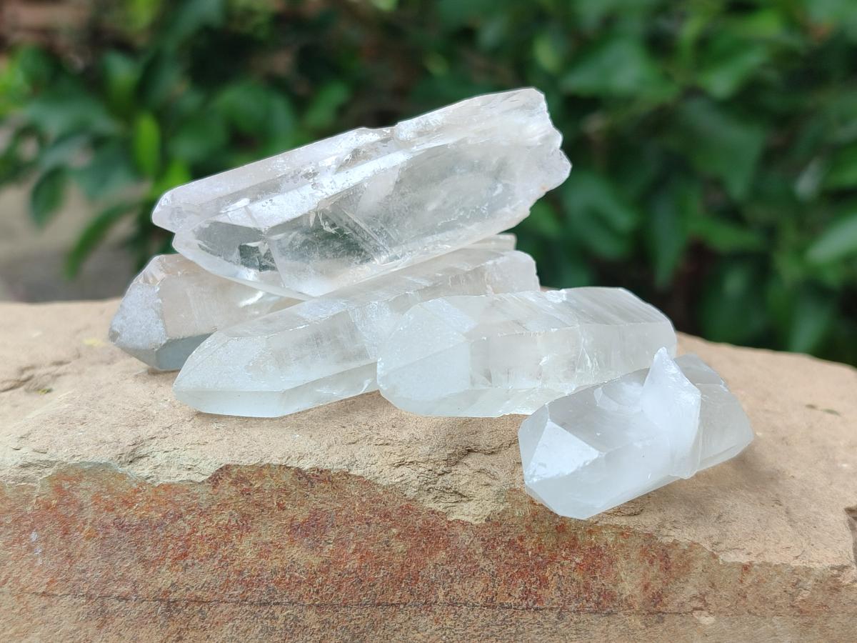 Natural Clear Quartz Crystals x 35 From Madagascar - Toprock Gemstones and Minerals 