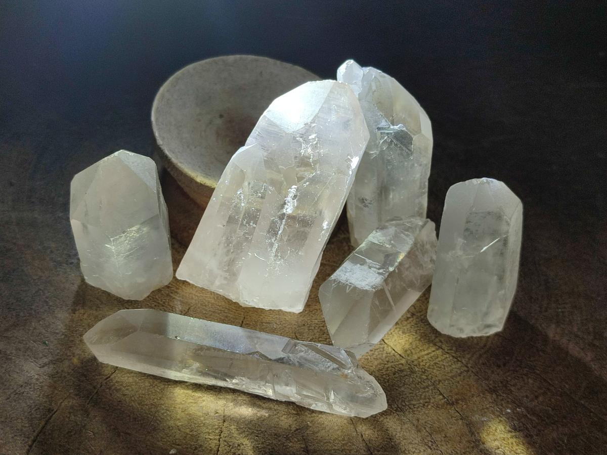 Natural Clear Quartz Crystals x 35 From Madagascar - Toprock Gemstones and Minerals 