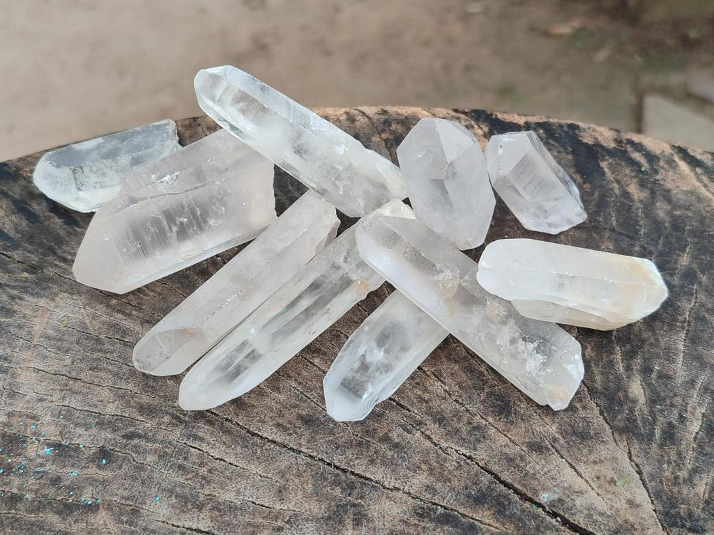 Natural Clear Quartz Crystals x 35 From Madagascar - Toprock Gemstones and Minerals 
