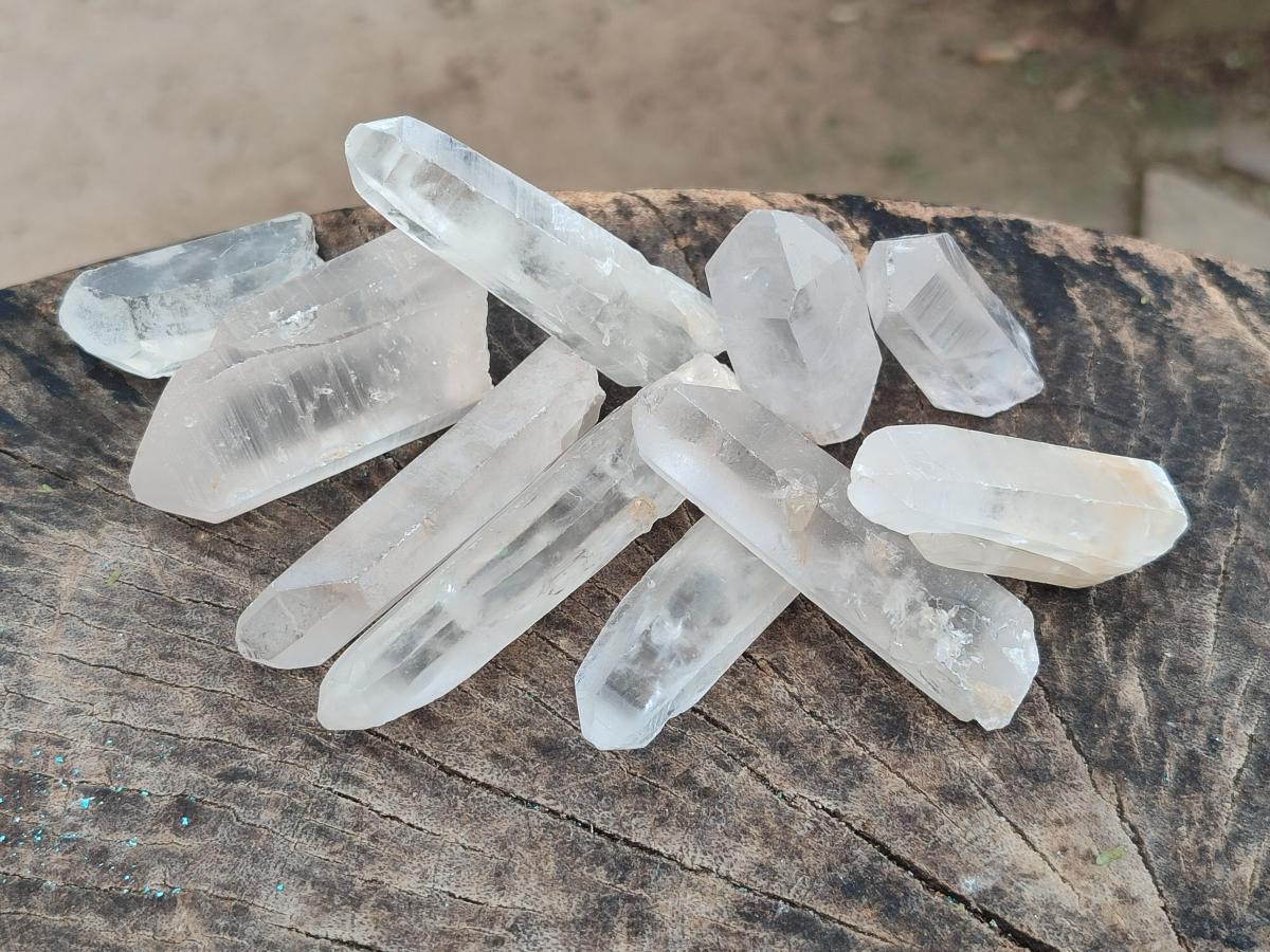 Natural Clear Quartz Crystals x 35 From Madagascar - Toprock Gemstones and Minerals 