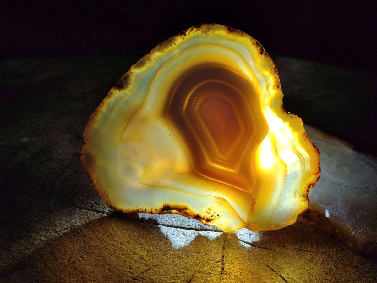 Polished Banded Agate Slices x 12 From Madagascar - Toprock Gemstones and Minerals 