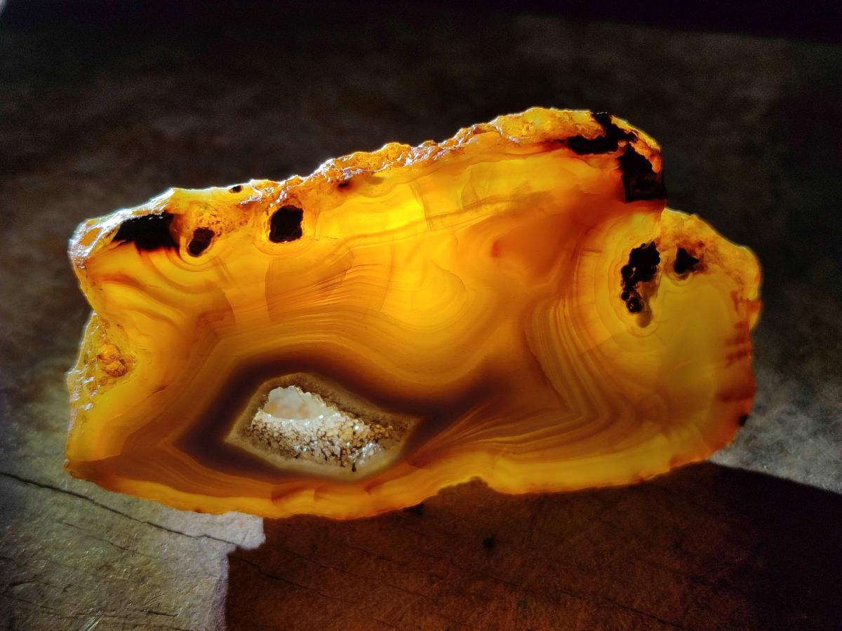 Polished Banded Agate Slices x 12 From Madagascar - Toprock Gemstones and Minerals 