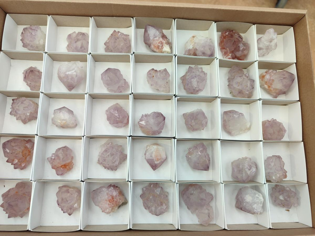 Natural Sunburst Amethyst Spirit Quartz Crystals x 35 From South Africa - Toprock Gemstones and Minerals 