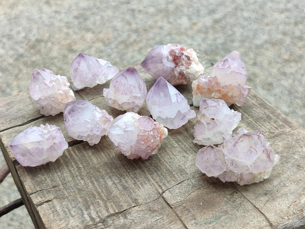Natural Sunburst Amethyst Spirit Quartz Crystals x 35 From South Africa - Toprock Gemstones and Minerals 