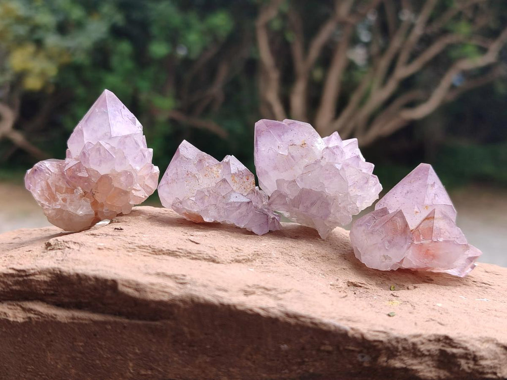 Natural Sunburst Amethyst Spirit Quartz Crystals x 35 From South Africa - Toprock Gemstones and Minerals 