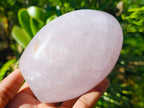 Polished Gemmy Rose Quartz Standing Free Forms x 2 From Madagascar - Toprock Gemstones and Minerals 