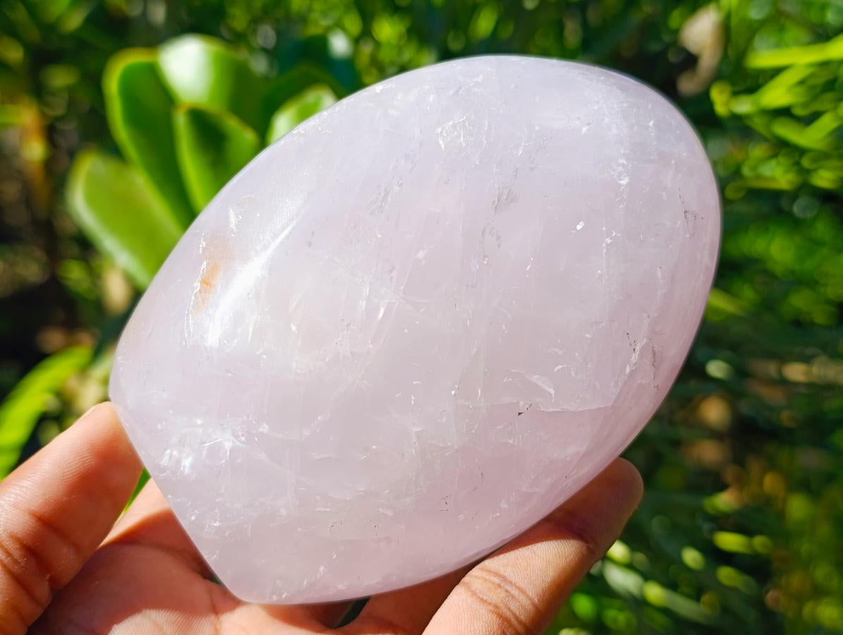 Polished Gemmy Rose Quartz Standing Free Forms x 2 From Madagascar - Toprock Gemstones and Minerals 