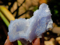 Natural Etched Blue Chalcedony Geodes x 6 From Nsanje, Malawi - Toprock Gemstones and Minerals 