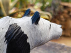 Hand Made Large Panda Soapstone Carving x 1 From Zimbabwe - Toprock Gemstones and Minerals 