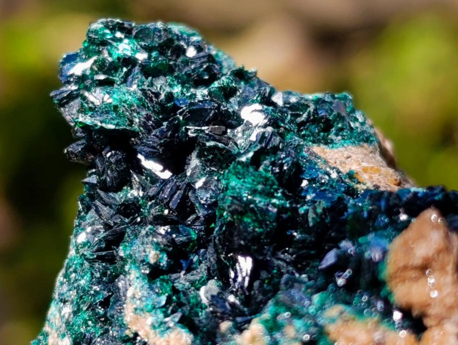 Natural Crystalline Malachite Specimens x 6 From Tenke Fungurume, Congo - Toprock Gemstones and Minerals 
