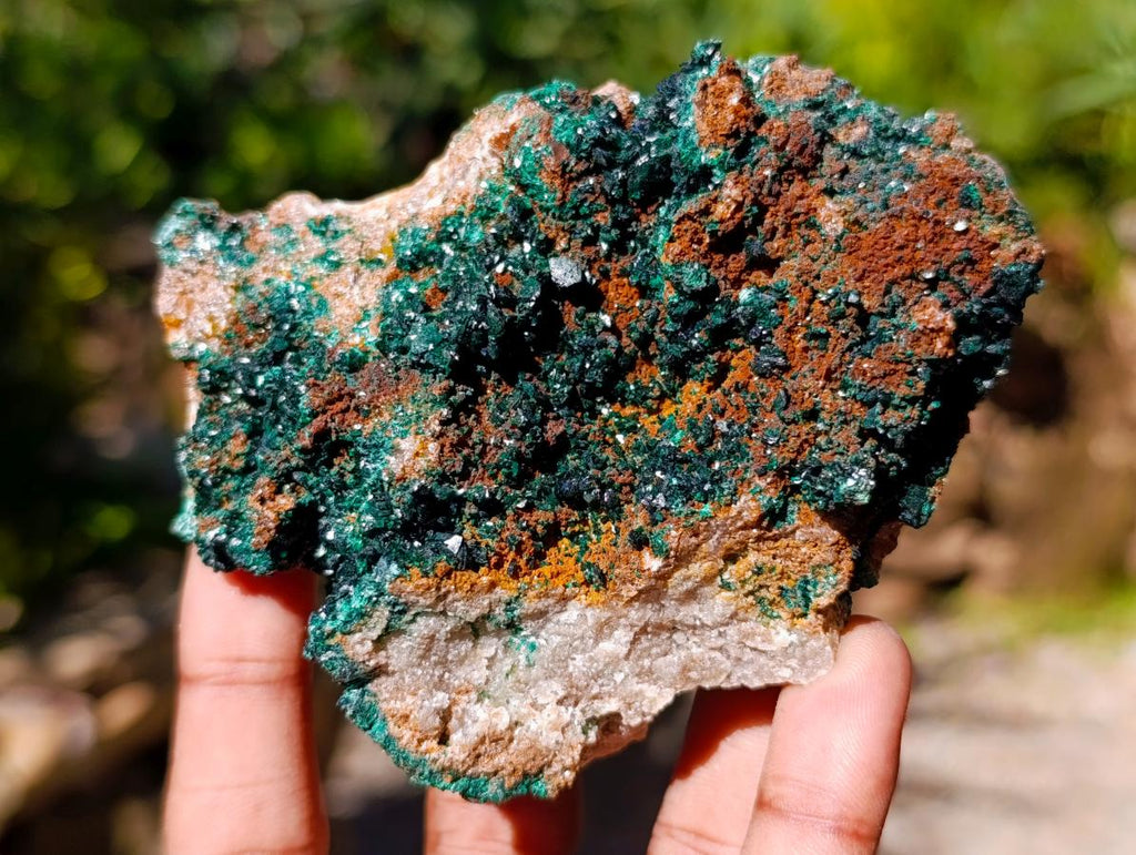 Natural Crystalline Malachite Specimens x 6 From Tenke Fungurume, Congo - Toprock Gemstones and Minerals 