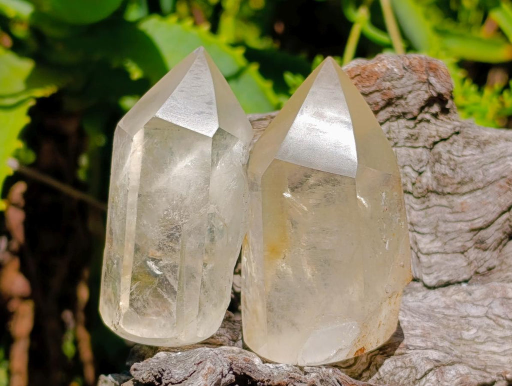 Semi-Polished Smokey Quartz Crystals x 12 From Zimbabwe - Toprock Gemstones and Minerals 