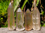 Semi-Polished Smokey Quartz Crystals x 12 From Zimbabwe - Toprock Gemstones and Minerals 
