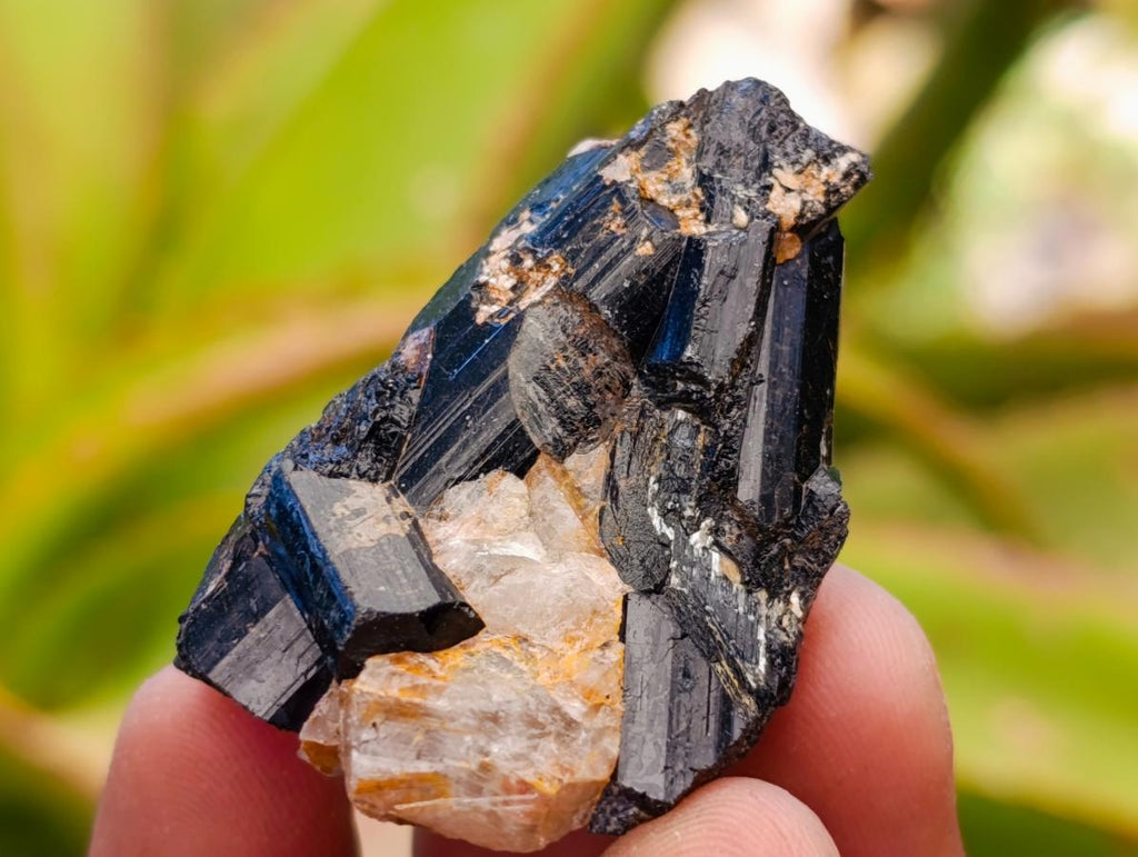 Natural Schorl Black Tourmaline with Feldspar Specimens x 35 From Erongo, Namibia - Toprock Gemstones and Minerals 