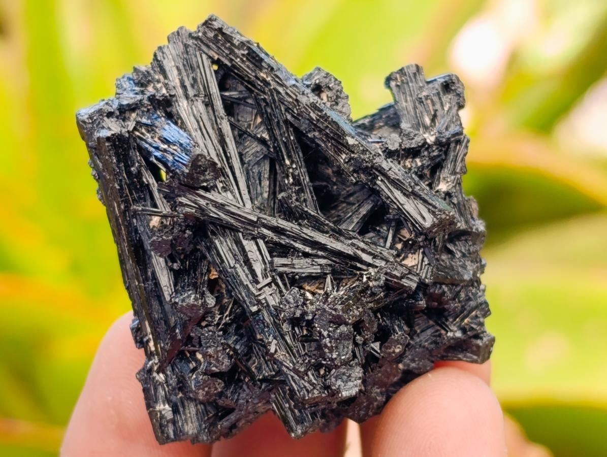 Natural Schorl Black Tourmaline with Feldspar Specimens x 35 From Erongo, Namibia - Toprock Gemstones and Minerals 