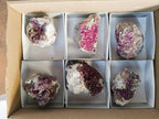 Natural Salrose Cobaltoan Dolomite Specimens with Silky Malachite Crystals x 6 From Kakanda, Congo - Toprock Gemstones and Minerals 