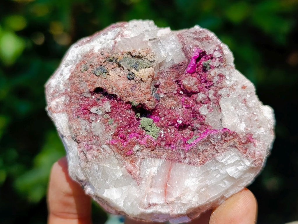 Natural Salrose Cobaltoan Dolomite Specimens with Silky Malachite Crystals x 6 From Kakanda, Congo - Toprock Gemstones and Minerals 