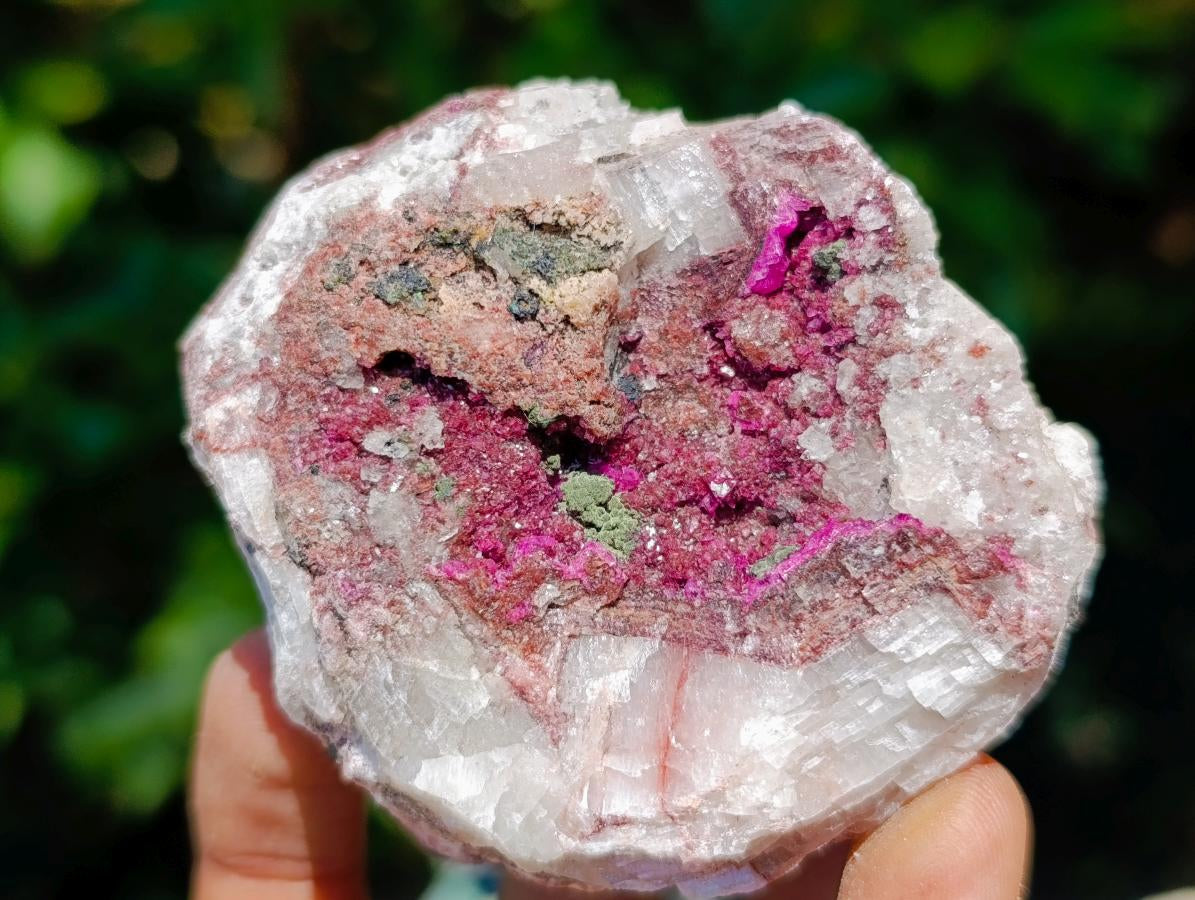 Natural Salrose Cobaltoan Dolomite Specimens with Silky Malachite Crystals x 6 From Kakanda, Congo - Toprock Gemstones and Minerals 