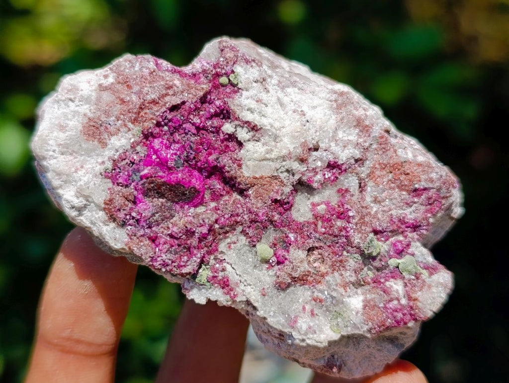 Natural Salrose Cobaltoan Dolomite Specimens with Silky Malachite Crystals x 6 From Kakanda, Congo - Toprock Gemstones and Minerals 