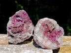 Natural Salrose Cobaltoan Dolomite Specimens with Silky Malachite Crystals x 6 From Kakanda, Congo - Toprock Gemstones and Minerals 