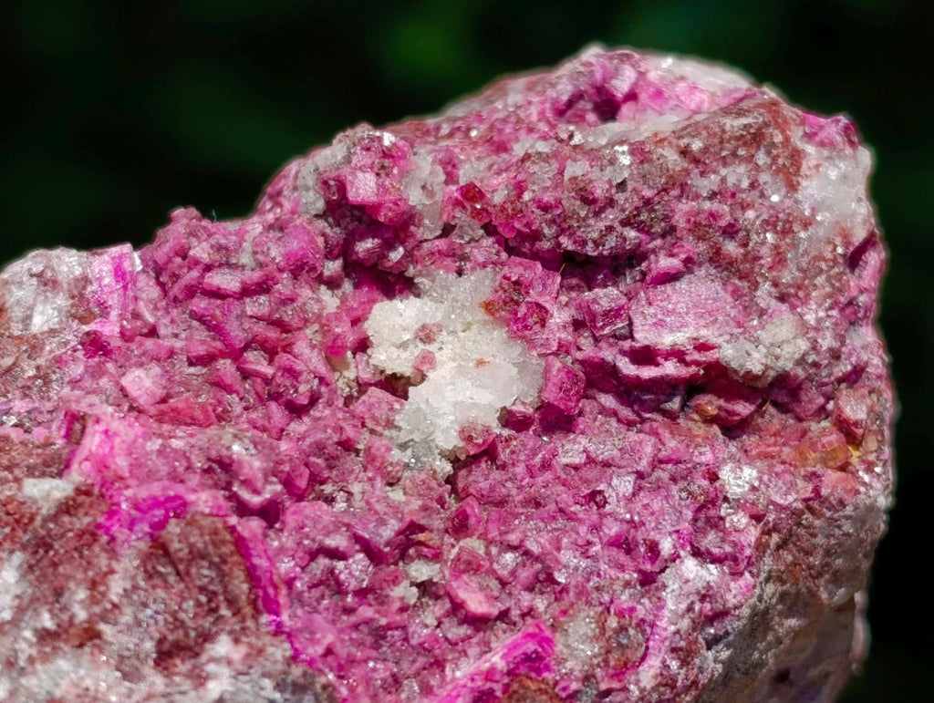 Natural Salrose Cobaltoan Dolomite Specimens with Silky Malachite Crystals x 6 From Kakanda, Congo - Toprock Gemstones and Minerals 