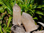 Polished Smokey Quartz Crystals with Etched Sides x 4 From Angola - Toprock Gemstones and Minerals 