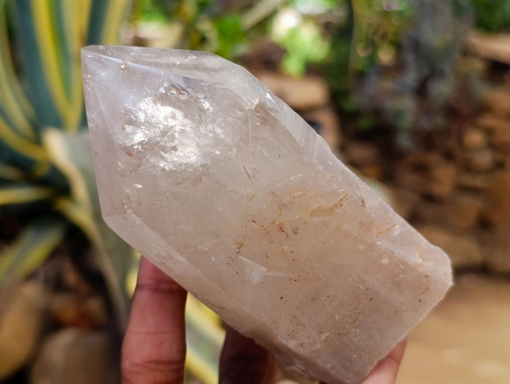 Polished Smokey Quartz Crystals with Etched Sides x 4 From Angola - Toprock Gemstones and Minerals 