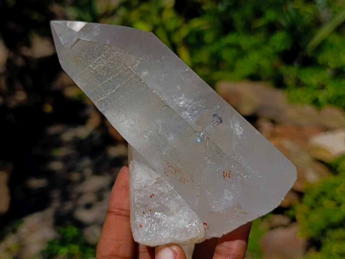 Polished Smokey Quartz Crystals with Etched Sides x 4 From Angola - Toprock Gemstones and Minerals 