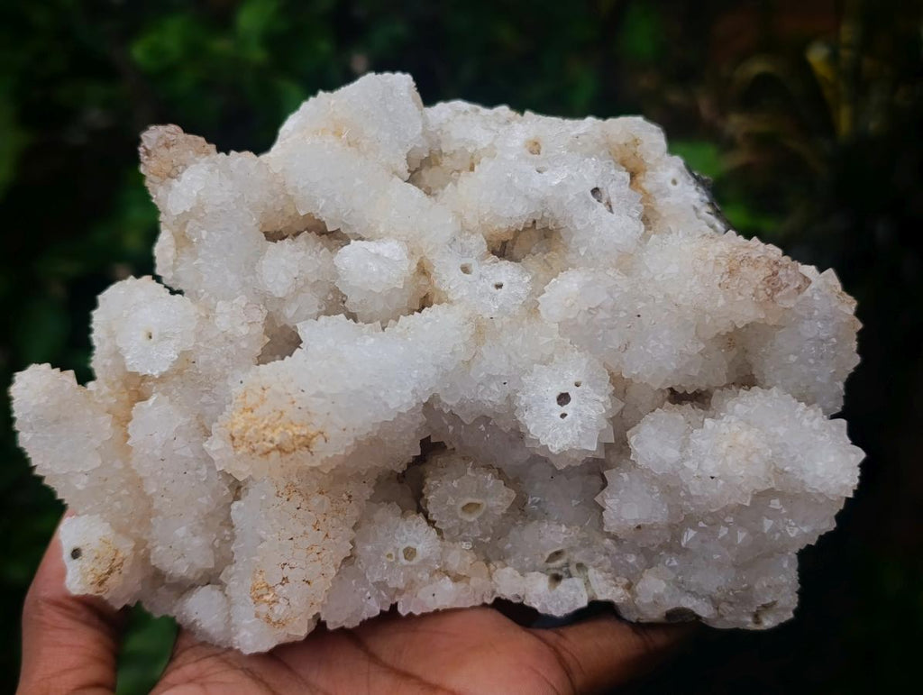 Natural Drusy Snow Finger Quartz Coated Clusters x 2 From Albert's Mountain, Lesotho - Toprock Gemstones and Minerals 