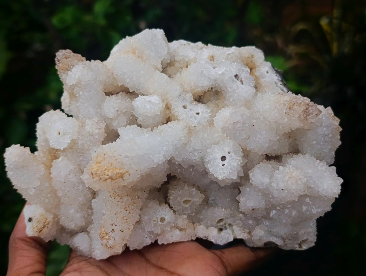 Natural Drusy Snow Finger Quartz Coated Clusters x 2 From Albert's Mountain, Lesotho - Toprock Gemstones and Minerals 