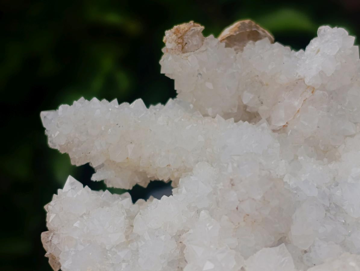 Natural Drusy Snow Finger Quartz Coated Clusters x 2 From Albert's Mountain, Lesotho - Toprock Gemstones and Minerals 