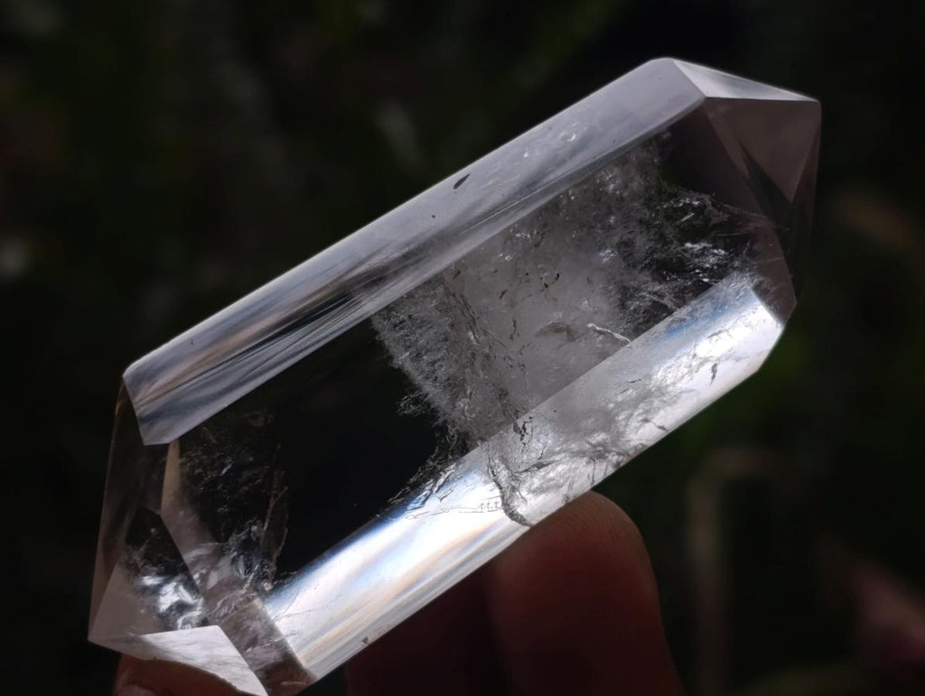 Polished Double Terminated Clear and Smokey Quartz Crystals x 24 From Madagascar - Toprock Gemstones and Minerals 