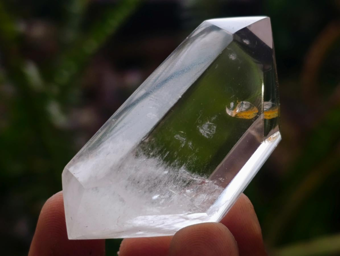 Polished Double Terminated Clear and Smokey Quartz Crystals x 24 From Madagascar - Toprock Gemstones and Minerals 