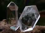 Polished Double Terminated Clear and Smokey Quartz Crystals x 24 From Madagascar - Toprock Gemstones and Minerals 