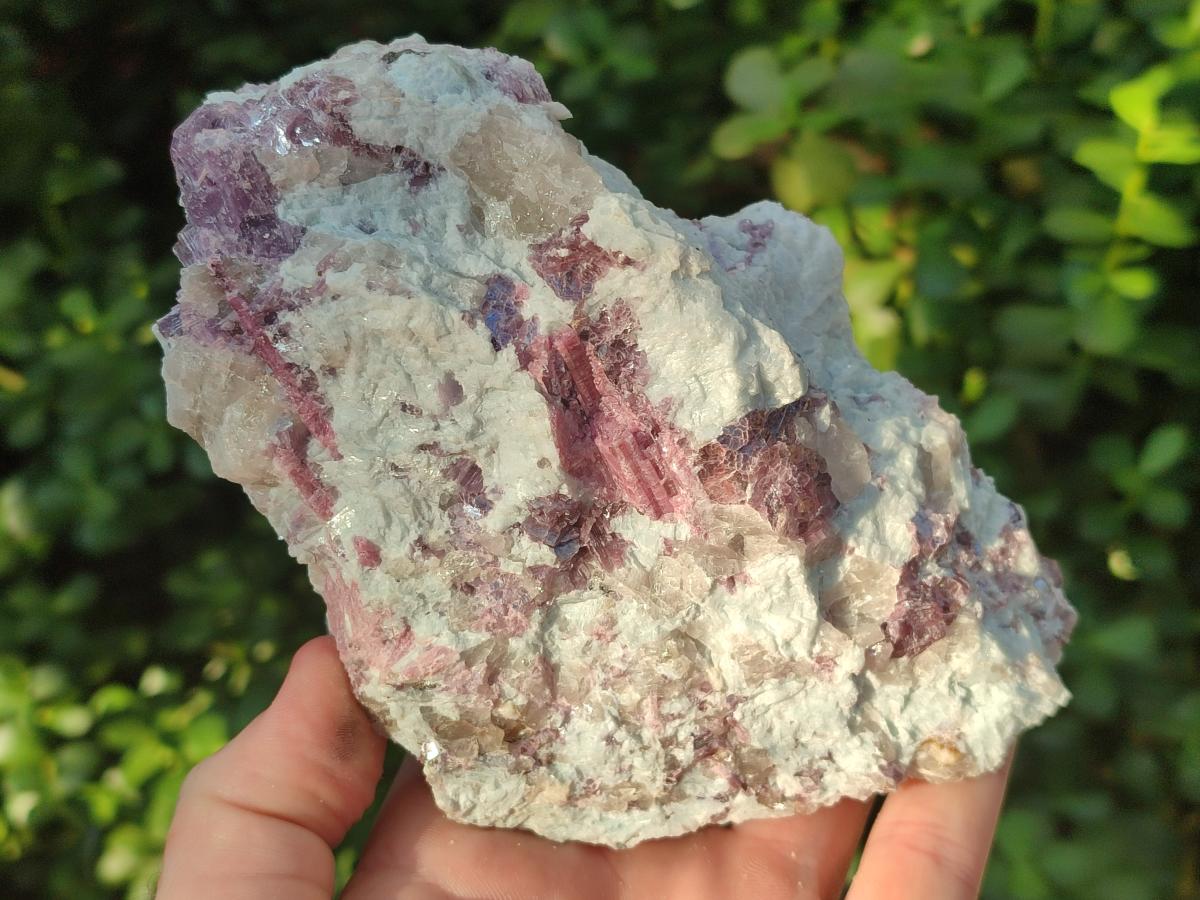 Natural Pink Rubellite Tourmaline Specimens x 2 From Karibib, Namibia - Toprock Gemstones and Minerals 