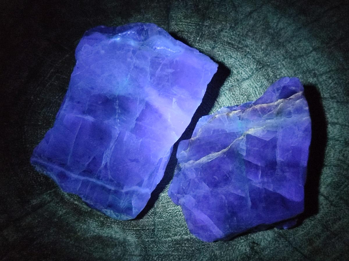 Polished On One Side Watermelon Fluorite Slices x 10 From Uis, Namibia - Toprock Gemstones and Minerals 