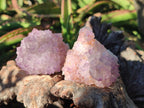 Natural Sunburst Amethyst Single Spirit Quartz Crystals x 12 From Boekenhouthoek, South Africa - Toprock Gemstones and Minerals 