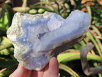 Natural Blue Lace Agate Geode Specimens x 6 From Nsanje, Malawi - Toprock Gemstones and Minerals 