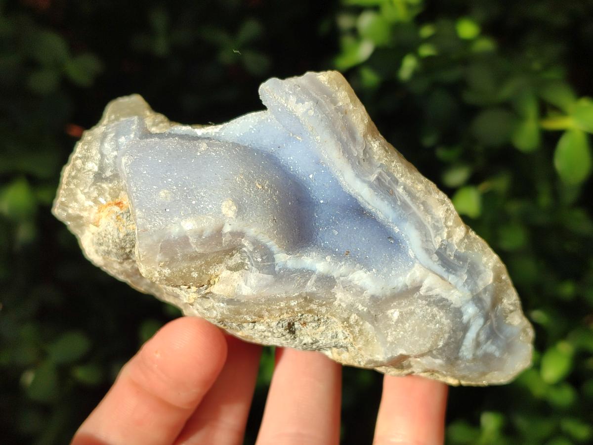 Natural Blue Lace Agate Geode Specimens x 6 From Nsanje, Malawi - Toprock Gemstones and Minerals 