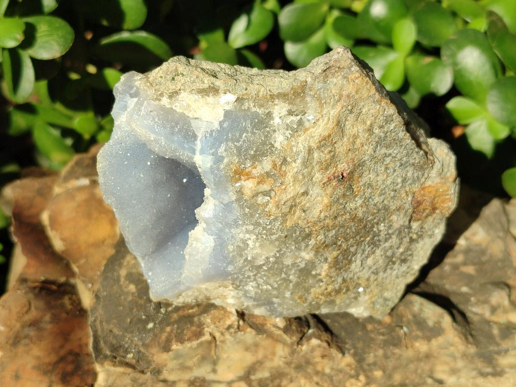 Natural Blue Lace Agate Geode Specimens x 6 From Nsanje, Malawi - Toprock Gemstones and Minerals 