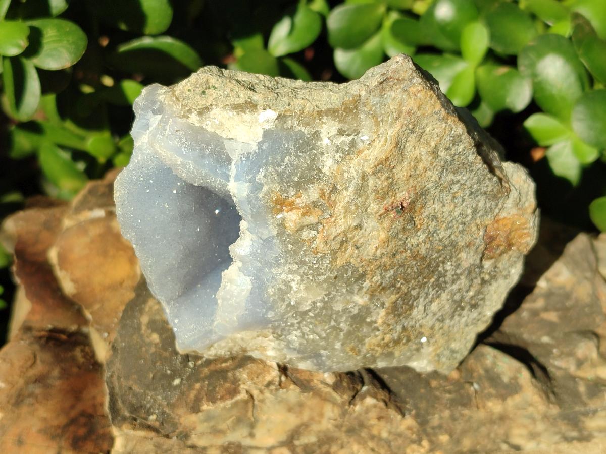Natural Blue Lace Agate Geode Specimens x 6 From Nsanje, Malawi - Toprock Gemstones and Minerals 