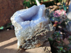 Natural Blue Lace Agate Geode Specimens x 6 From Nsanje, Malawi - Toprock Gemstones and Minerals 