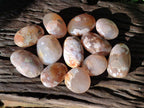 Polished Flower Agate Palm Stones x 12 From Antsahalova, Madagascar - Toprock Gemstones and Minerals 