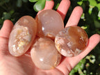 Polished Flower Agate Palm Stones x 12 From Antsahalova, Madagascar - Toprock Gemstones and Minerals 