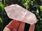 Polished Double Terminated Gemmy Rose Quartz Crystals x 12 From Madagascar - Toprock Gemstones and Minerals 